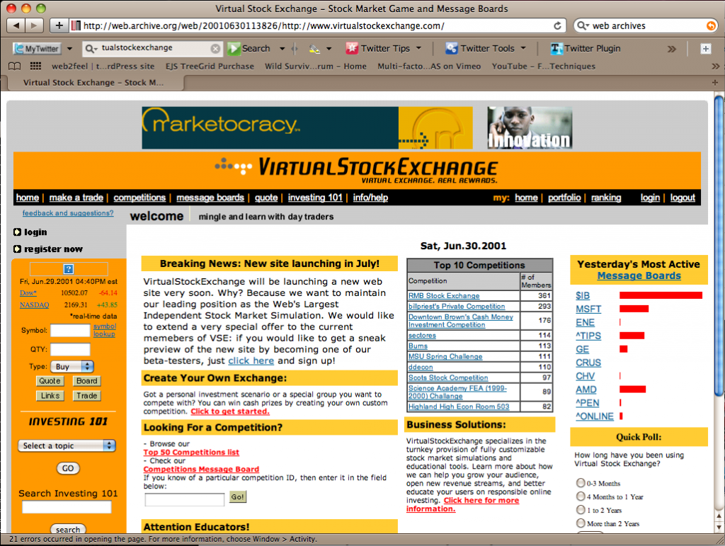 VirtualStockExchange